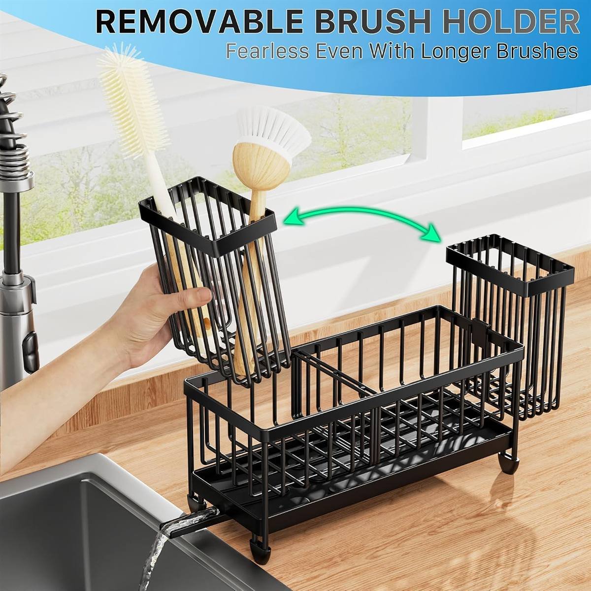 Cisily Sponge Holder for Kitchen Sink Review (304 Steel Sink Caddy)