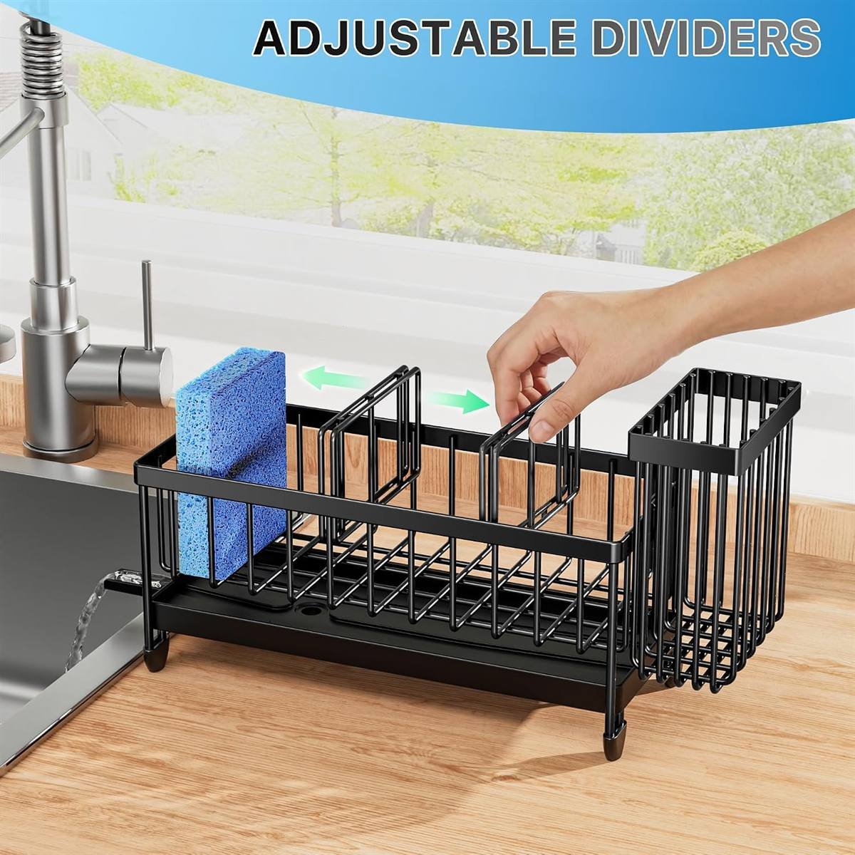Cisily Sponge Holder for Kitchen Sink Review (304 Steel Sink Caddy)