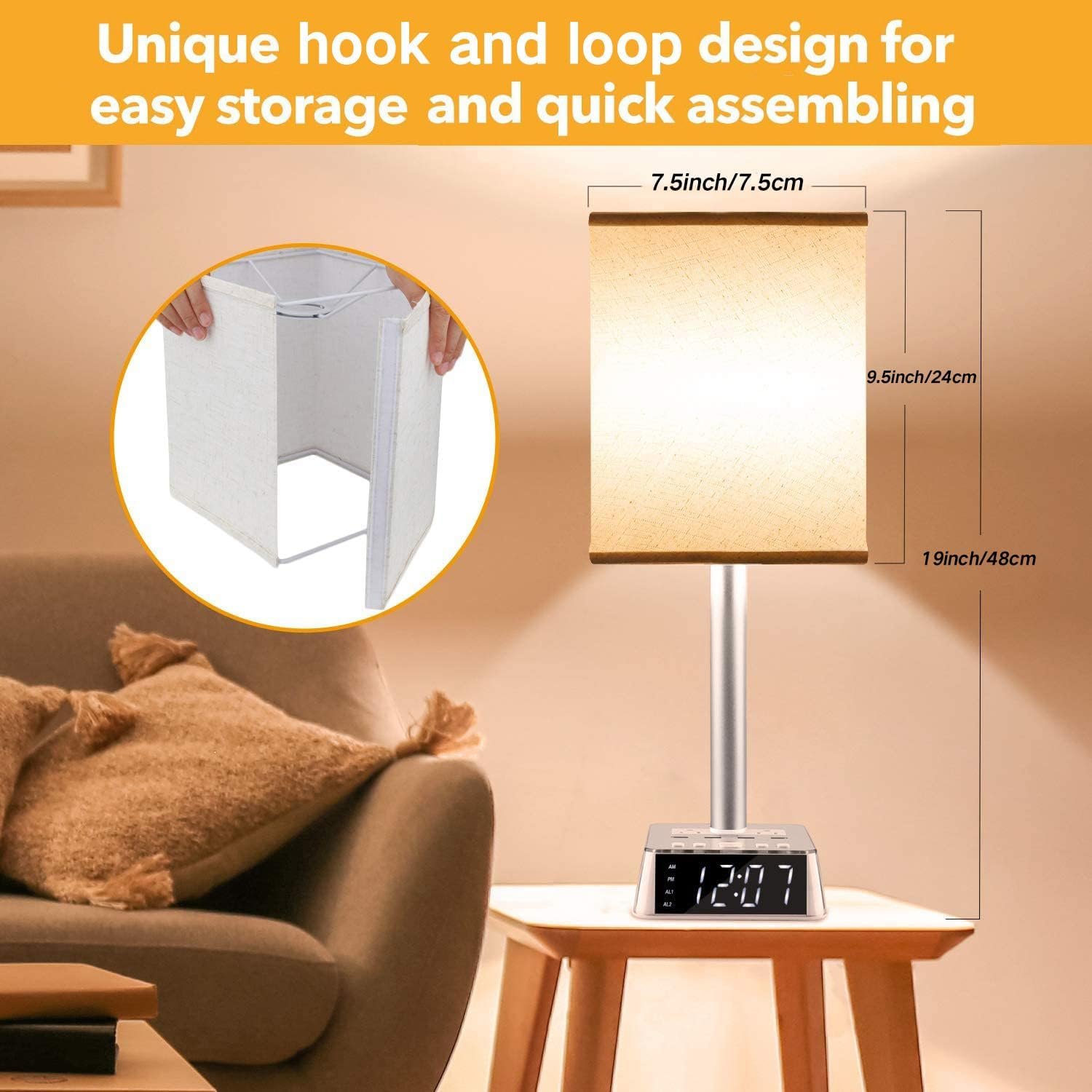 Yostyle Bedside Lamp with 4 USB Ports and AC Outlets Review (2026)
