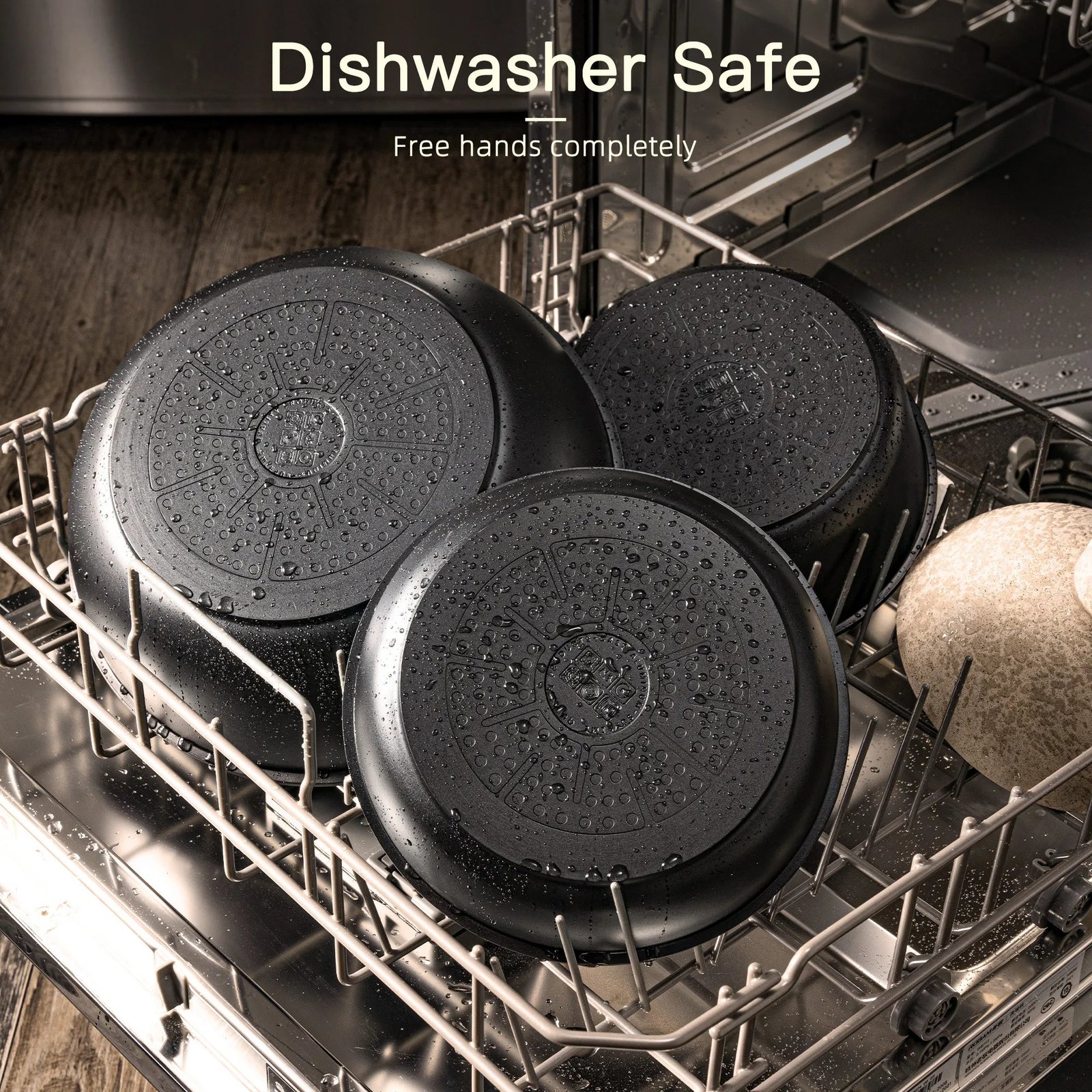 Astercook 21-Piece Ceramic Cookware Set Review (Detachable Handle, Stackable Black)