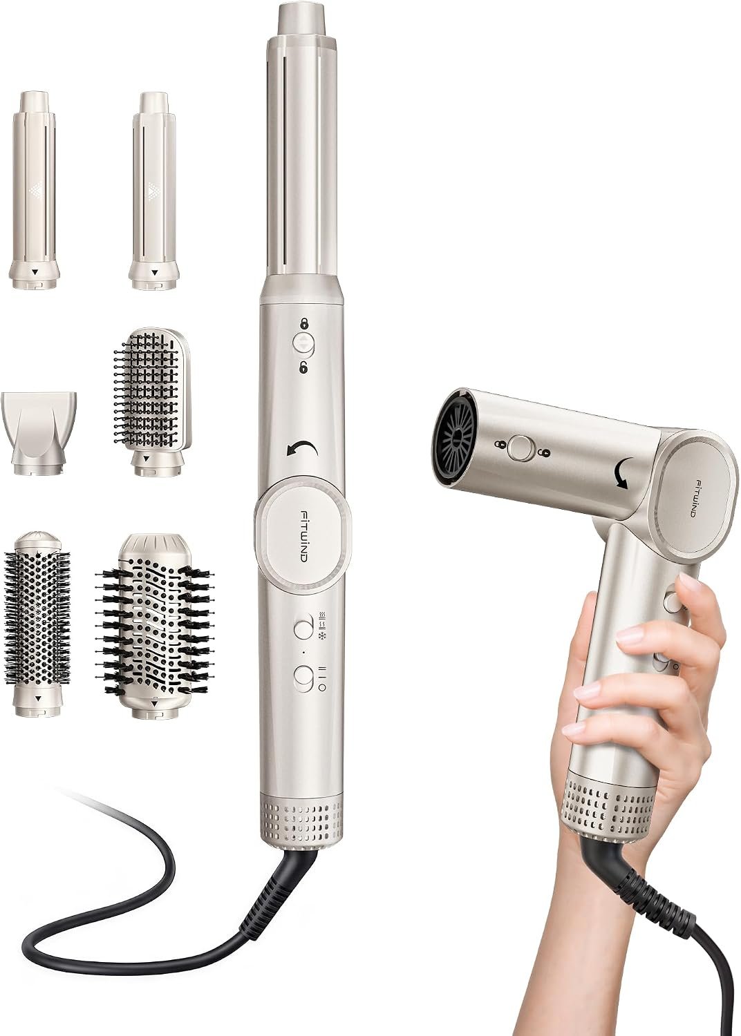FITWIND 6-in-1 High Speed Styler hair multi styler product photo