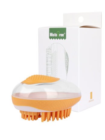 Dog Cat Bath Brush 2-in-1 Pet SPA Massage Comb Soft Silicone Pets Shower Hair Grooming Cmob Dog Cleaning Tool Pet Products