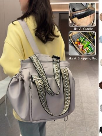 Ins Backpack Fashion Multifunctional Large Capacity Shopping Shoulder Bags Women Waterproof Travel Handbag