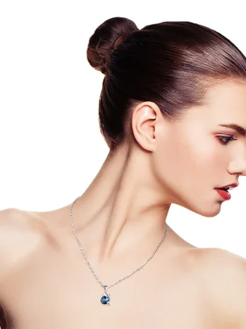 Crystal Jewelry 925 Sterling Silver Dolphin Necklace for Women | Elegant Pendant Gift